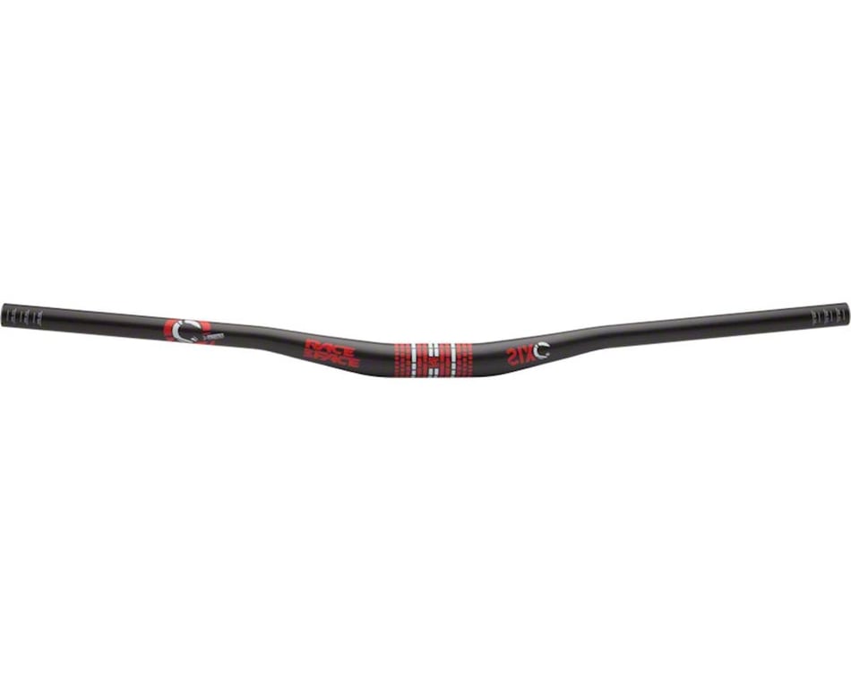 Race Face SIXC Carbon Riser Handlebar Black Red 31.8mm 19mm Rise 785mm Performance Bicycle